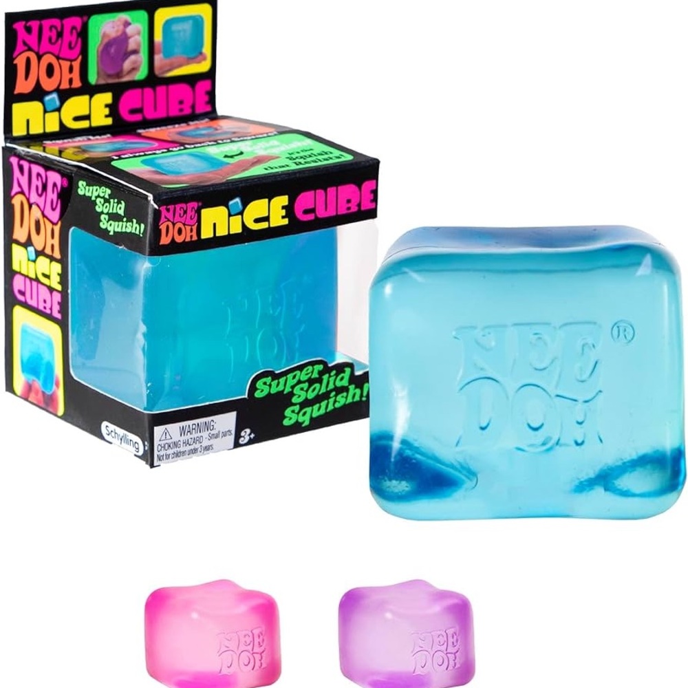 Nee Doh Nice Cube Blue